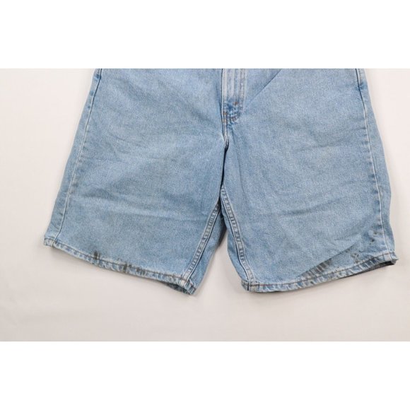Vintage 90s Levis 550 Mens 34 Distressed Relaxed Fit Denim Jean Shorts Jorts USA - Picture 3 of 10